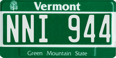 VT license plate NNI944