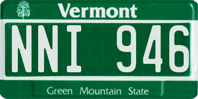 VT license plate NNI946