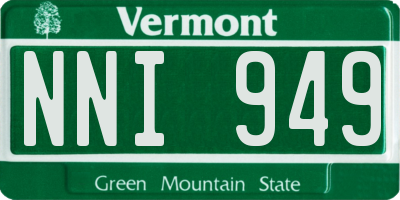 VT license plate NNI949