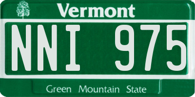 VT license plate NNI975