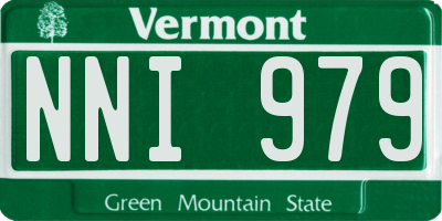 VT license plate NNI979