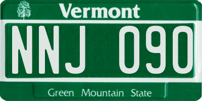 VT license plate NNJ090