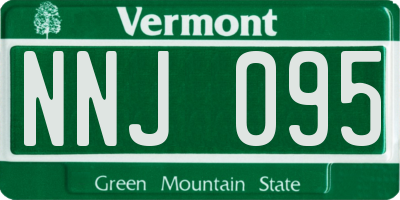 VT license plate NNJ095
