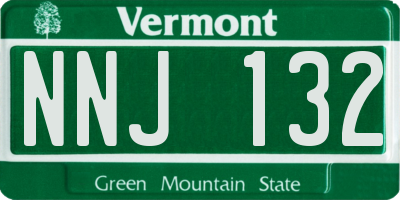 VT license plate NNJ132