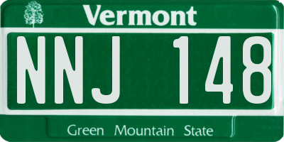 VT license plate NNJ148