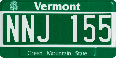 VT license plate NNJ155