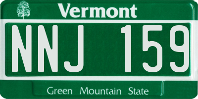 VT license plate NNJ159