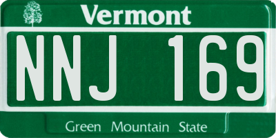 VT license plate NNJ169