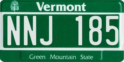 VT license plate NNJ185