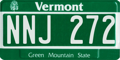 VT license plate NNJ272
