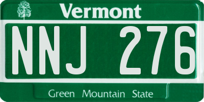 VT license plate NNJ276