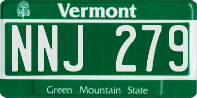 VT license plate NNJ279