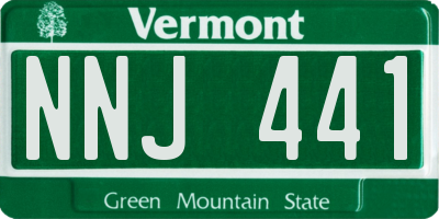 VT license plate NNJ441