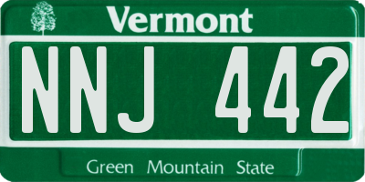 VT license plate NNJ442
