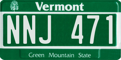 VT license plate NNJ471