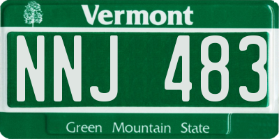 VT license plate NNJ483