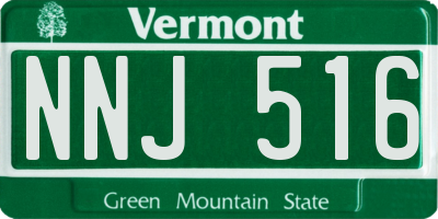 VT license plate NNJ516