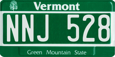 VT license plate NNJ528