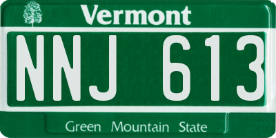 VT license plate NNJ613