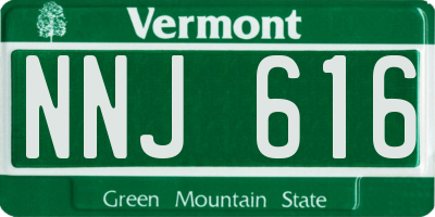 VT license plate NNJ616