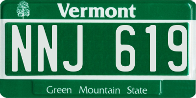 VT license plate NNJ619