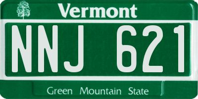 VT license plate NNJ621