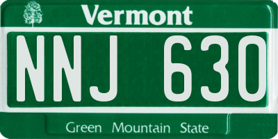 VT license plate NNJ630