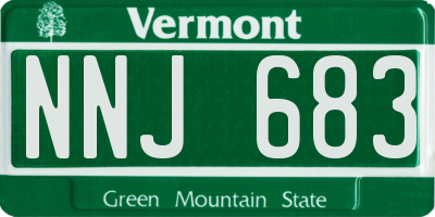 VT license plate NNJ683