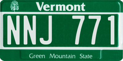 VT license plate NNJ771