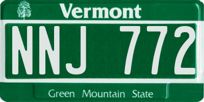 VT license plate NNJ772