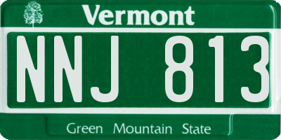 VT license plate NNJ813