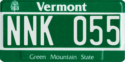 VT license plate NNK055