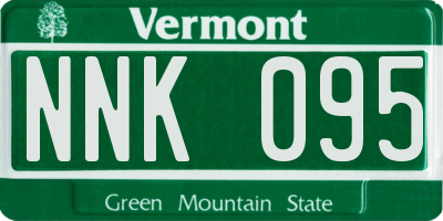 VT license plate NNK095
