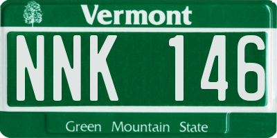 VT license plate NNK146