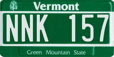 VT license plate NNK157
