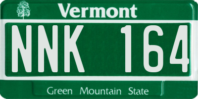 VT license plate NNK164