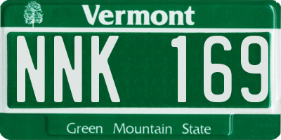 VT license plate NNK169