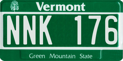 VT license plate NNK176