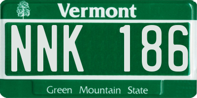 VT license plate NNK186