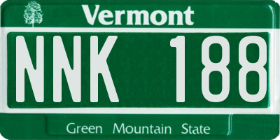 VT license plate NNK188