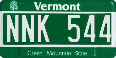 VT license plate NNK544