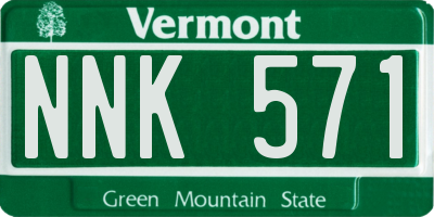VT license plate NNK571