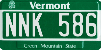 VT license plate NNK586
