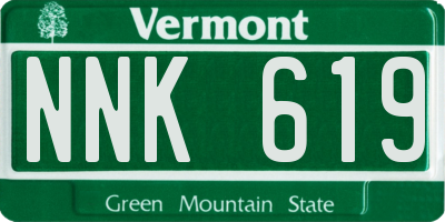 VT license plate NNK619