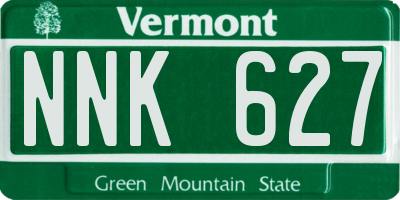 VT license plate NNK627