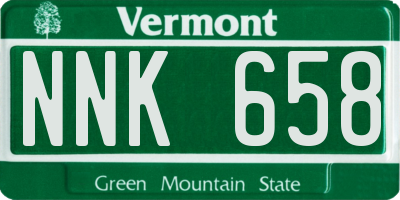 VT license plate NNK658
