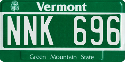 VT license plate NNK696