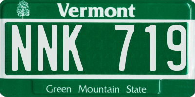 VT license plate NNK719