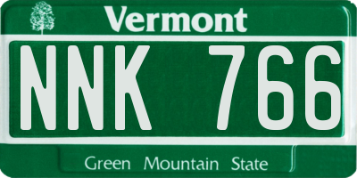 VT license plate NNK766