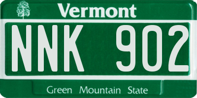 VT license plate NNK902